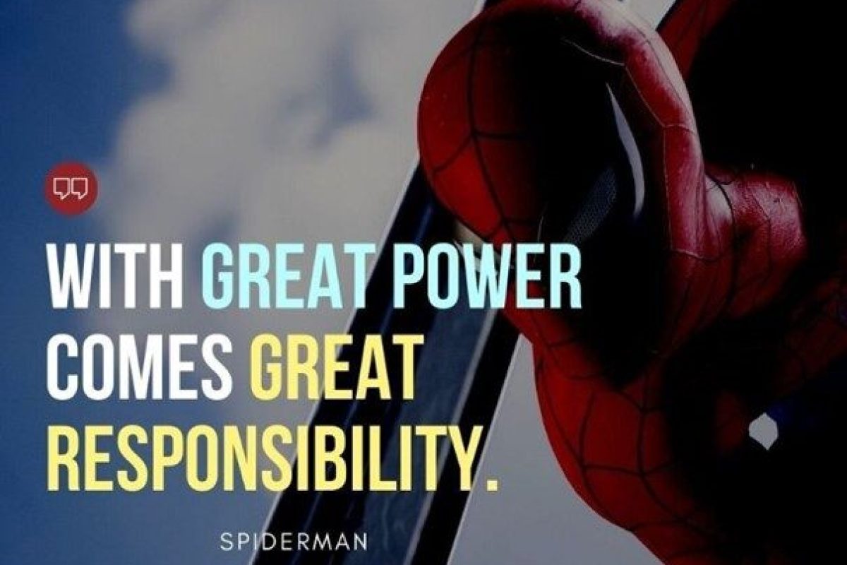 Spiderman Great Power & Responsibility